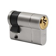 ASEC Vital 6 Pin Half Euro Dual Finish Snap Resistant Cylinder