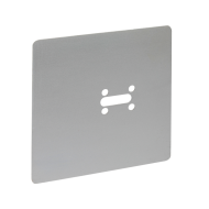 ASEC Satin Anodised Aluminium Cubicle Retro-Fit Plate To Cover Fixing Holes