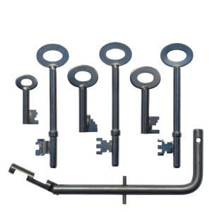 ASEC FB Key Set with 6 Keys including Fireman's Drop Key