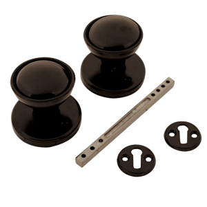 ASEC Plastic Rim/Mortice Knob Set 48mm